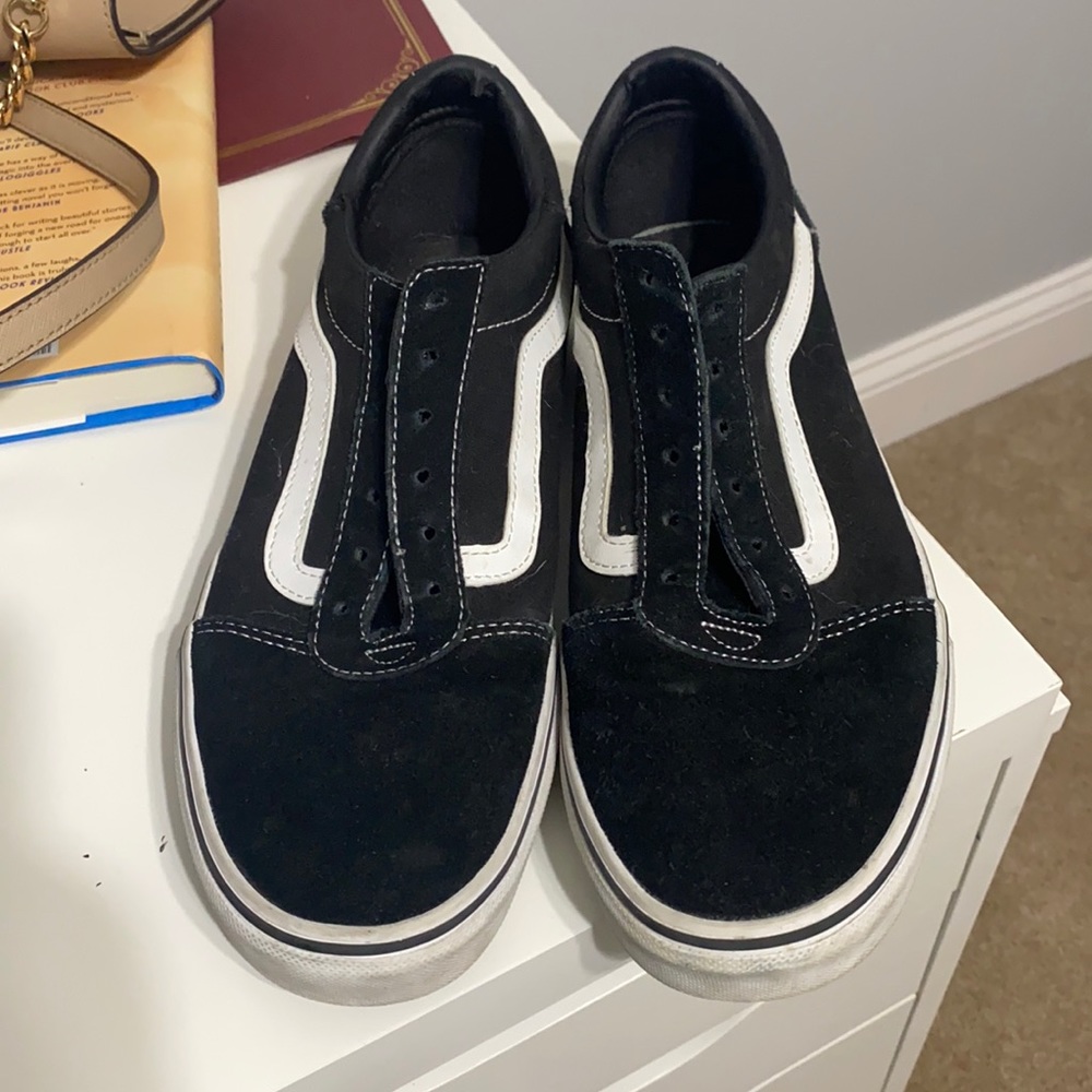 black vans, good condition, rarely new
